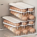 Automatic sliding egg storage box for 12-14 eggs