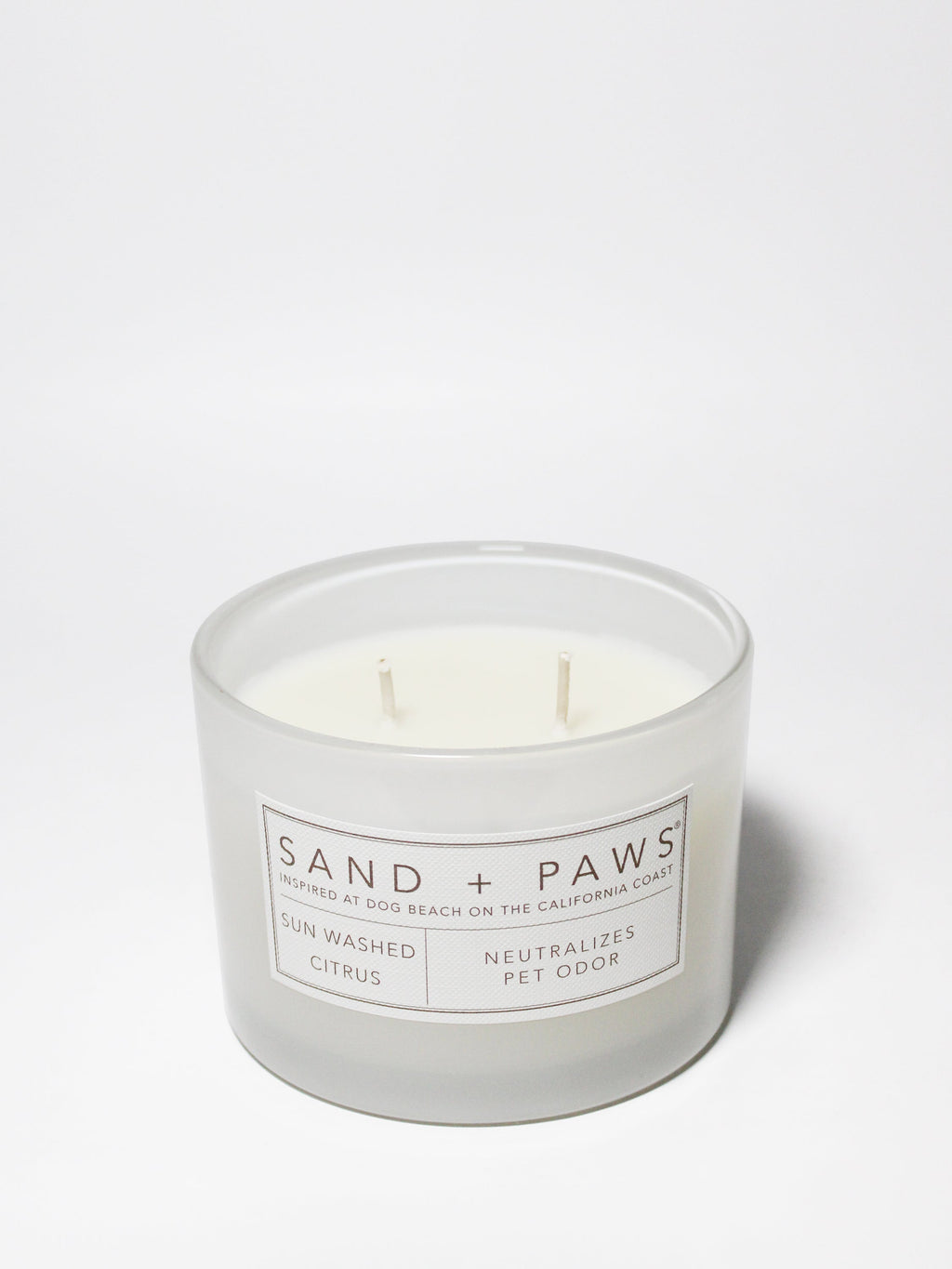 Sand + Paws Sun Washed Citrus 12 oz scented candle