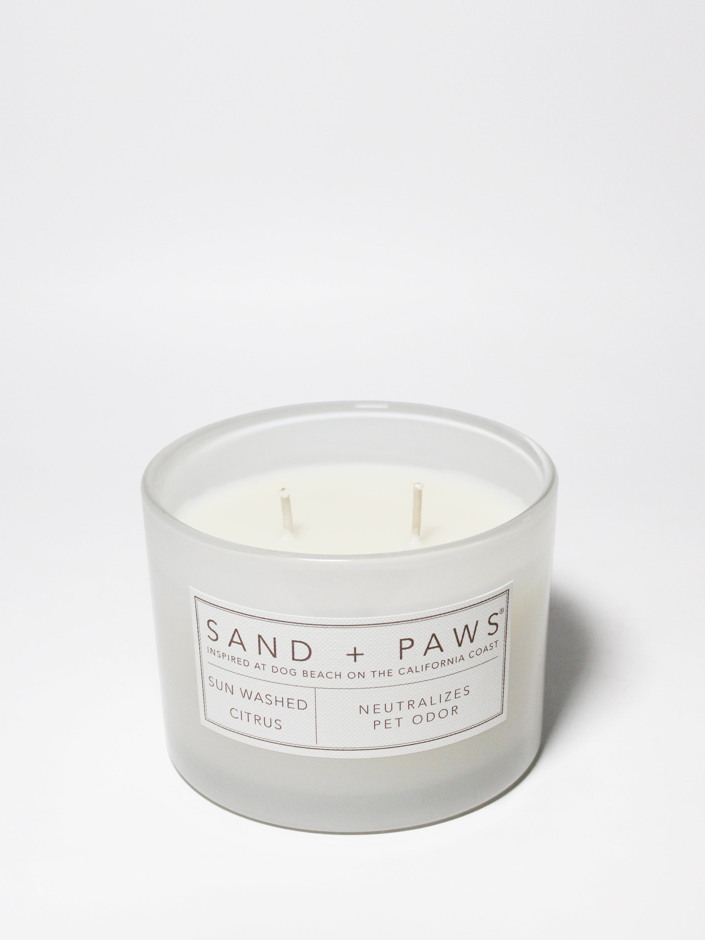 Sand + Paws Sun Washed Citrus 12 oz scented candle